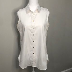 Calvin Klein Sleeveless Button Up